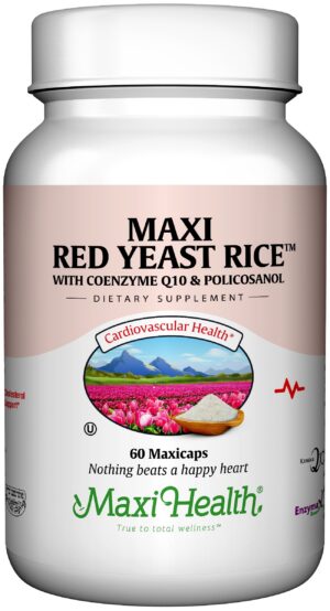 Maxi Health levadura roja de arroz 600mg 60 cápsulas