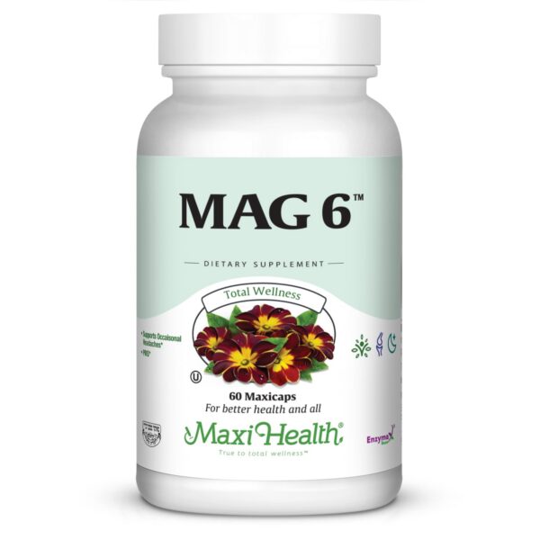Version 1.0.0 Frente del envase Maxi Health Magnesio B6 glicinato