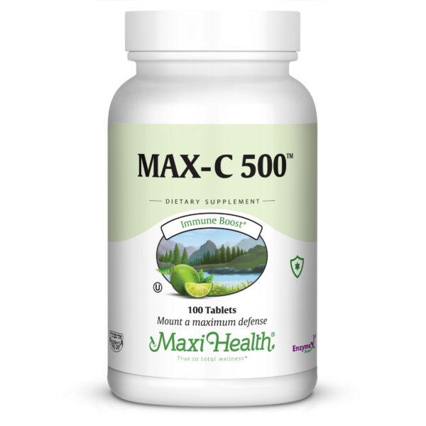 Maxi Health MAX C 500 mg frasco de tabletas