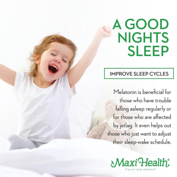 Version 1.0.0 Maxi Health melatonina masticable caja lateral