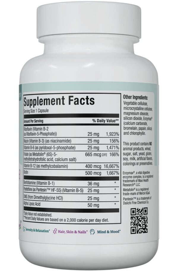 Version 1.0.0 Etiqueta de Maxi Health Methyl-B Supreme