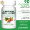 Empaque frontal Maxi Health multivitaminas masticables
