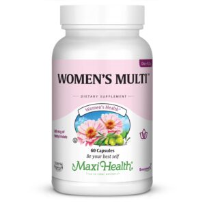 Version 1.0.0 Maxi Health multivitamínico diario mujer 60 cápsulas