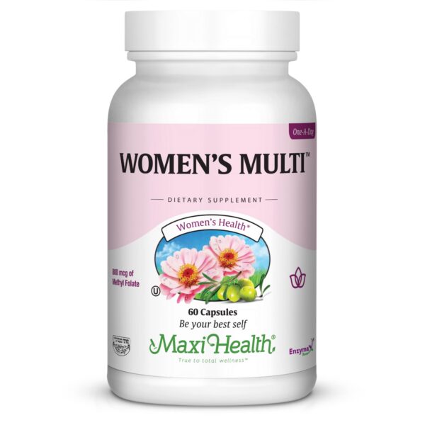 Version 1.0.0 Maxi Health multivitamínico diario mujer 60 cápsulas