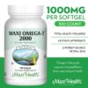 Etiqueta frontal Maxi Health Omega 3