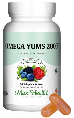 Etiqueta Maxi Health omega 3 2000 mg