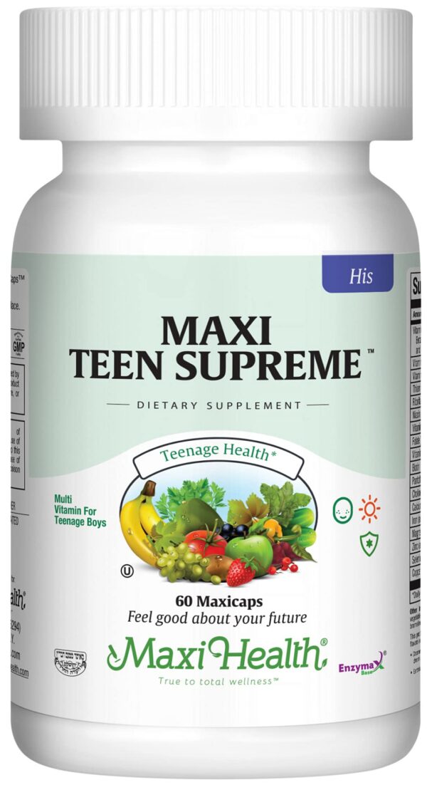 Vitaminas Maxi Health Teen apoyo crecimiento salud puberty