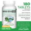 Frasco Maxi Health Vitamin D3 5000 UI