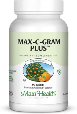 Frasco de Maxi Health Vitamina C 1050 mg