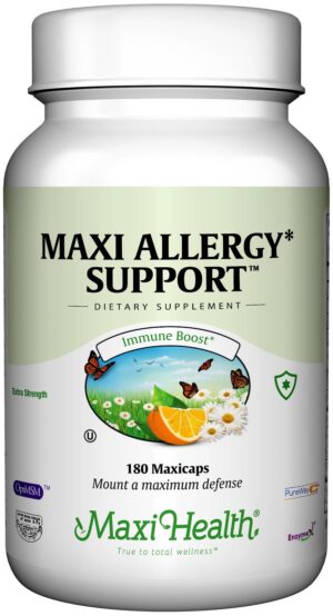 Version 1.0.0 Maxi Health Support Allergy Vitamina C con MSM salud sinusal