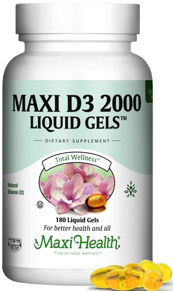 Maxi Health vitamina D3 2000 UI cápsulas líquidas
