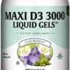 Frasco Maxi Health Vitamina D3 3000 UI Kosher