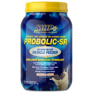 Vista frontal del envase Probolic-SR de Maximum Human Performance