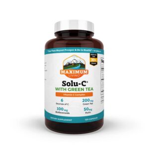 Maximum Living Solu-C cápsulas vitamina c con té verde