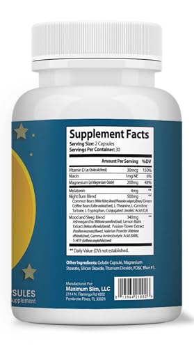 Capsulas Maximum Slim Nocturno