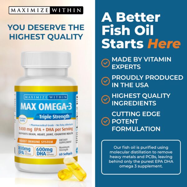 Version 1.0.0 Maximum Slim Omega 3 pastillas de aceite de pescado