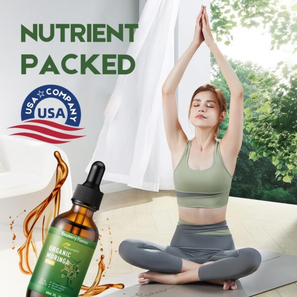 Etiqueta de ingredientes de Moringa Drops