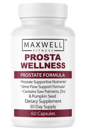 Botella Maxwell Fitness Prosta Wellnes suplemento apoyo próstata 60 cápsulas
