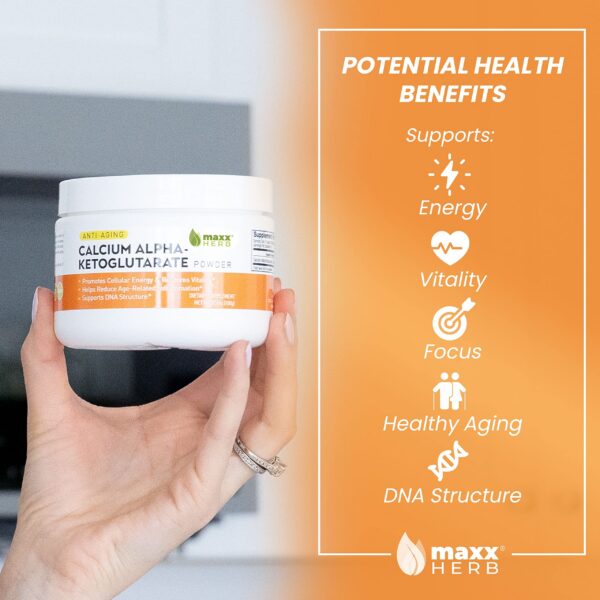 Polvo Ca-AKG puro en frasco