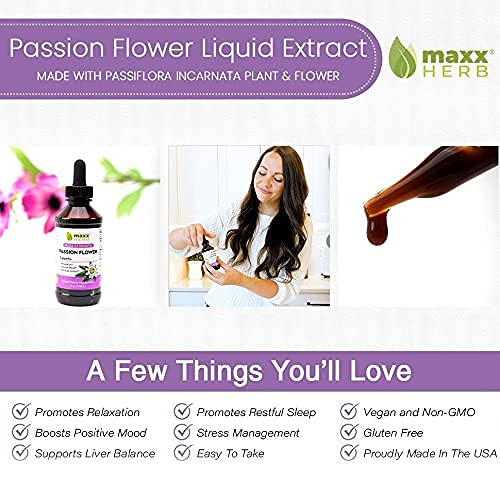Paquete combo de extractos de flor de la pasión y valeriana Maxx Herb