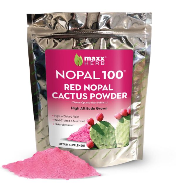 Maxx Herb polvo de nopal rojo bolsa frontal