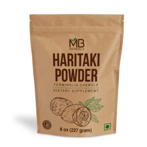 Paquete MB Herbals Polvo Haritaki 227 gramos producto natural