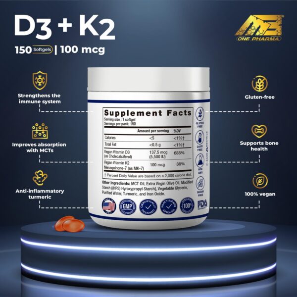 Version 1.0.0 Frasco MB One D3 K2 cápsulas