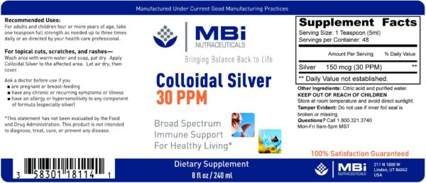 Frasco y etiqueta de 8 oz