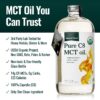 MCT oil bottle on counter