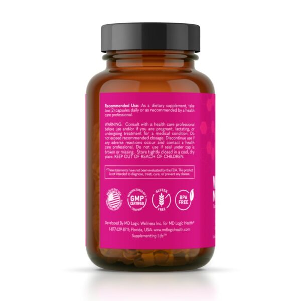 Version 1.0.0 Multivitaminas MD Logic Health para mujer detalle empaque