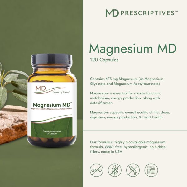 Cápsulas de magnesio glicinato acetil tauronato