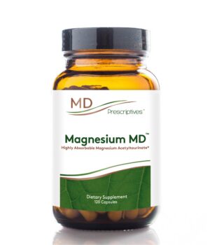 Frente del frasco Magnesium MD