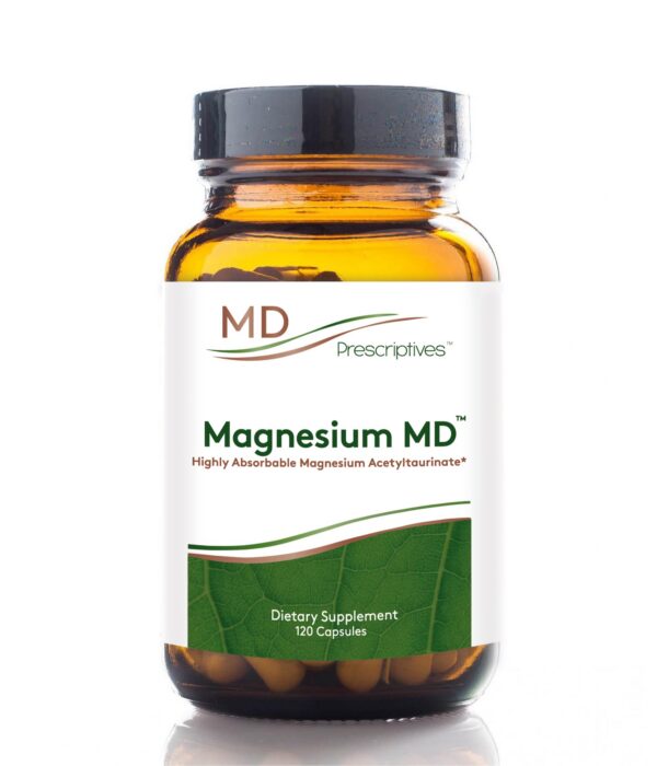 Frente del frasco Magnesium MD