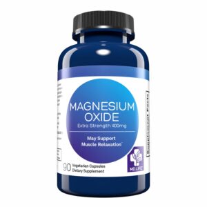 Frasco MD.LIFE Óxido de magnesio 400 mg cápsulas