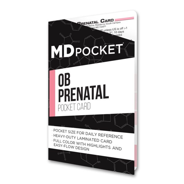 Frontal de MDpocket OB Prenatal Card