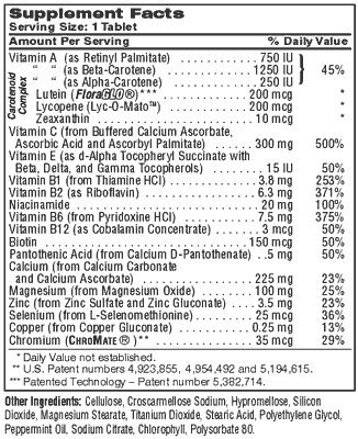 Etiqueta lateral con información de ingredientes