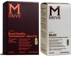 Mdrive multivitamínico para hombres suplemento botella