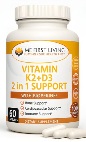 Version 1.0.0 Me First Living D3 K2 cápsula frontal