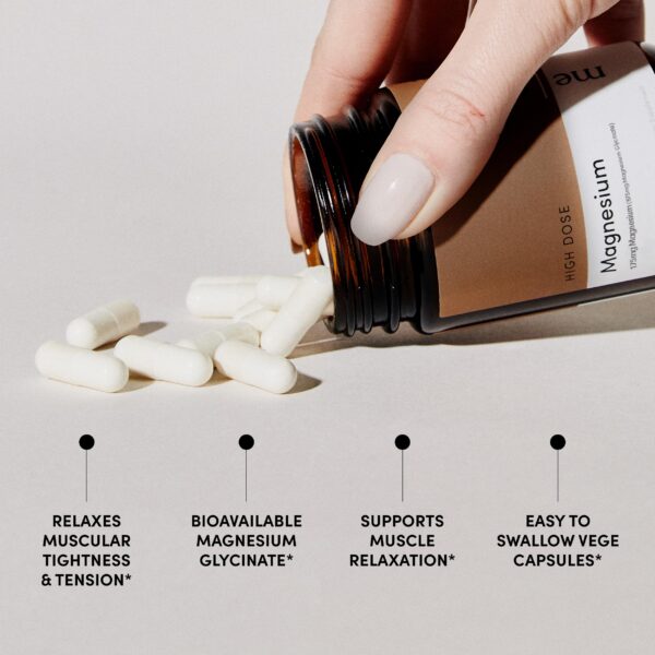 Frasco de 60 cápsulas en primer plano