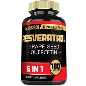 Version 1.0.0 Frente del envase Mecisco 6en1 Trans Resveratrol