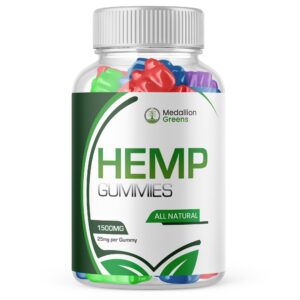 Version 1.0.0 Gomitas Medallion Greens con cáñamo 60 gomitas