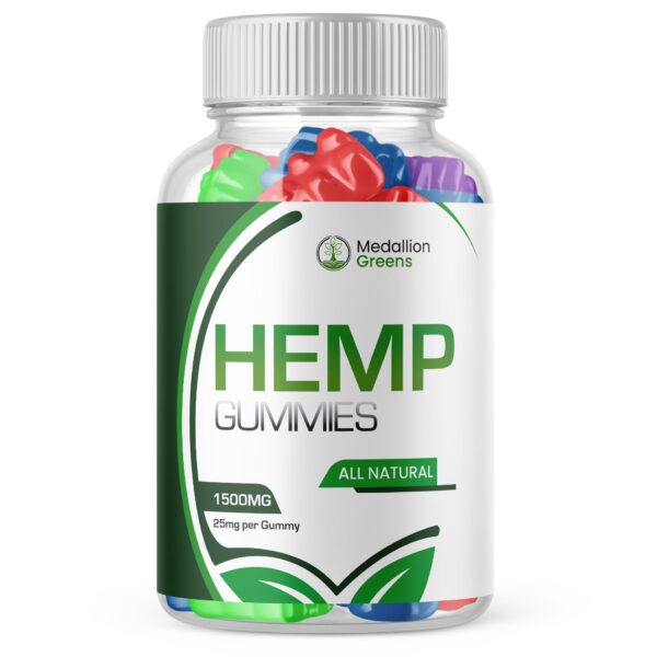 Gomitas Medallion Greens con cáñamo 60 gomitas