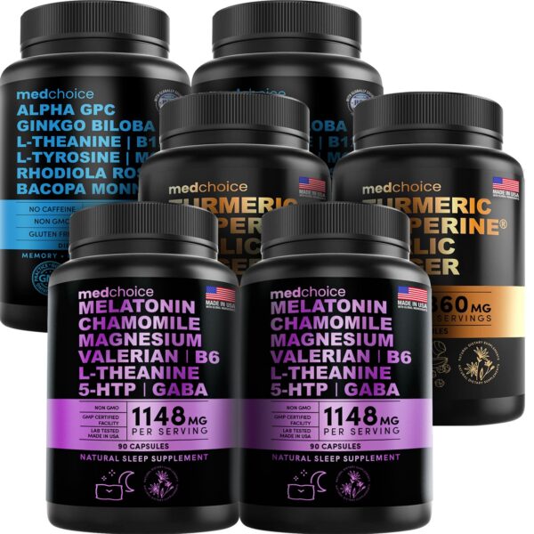 MEDCHOICE Paquete de Bienestar con tres suplementos