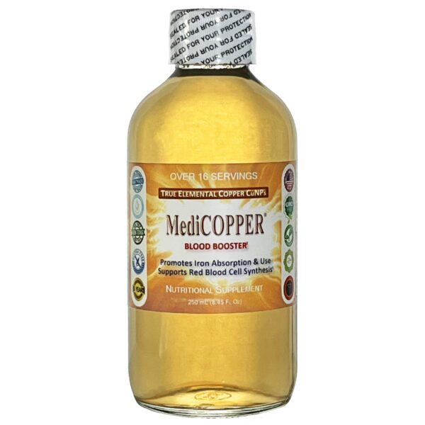 Etiqueta del producto MediCOPPER Blood Booster