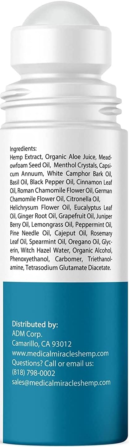 Etiqueta del Roll-On Medical Miracles