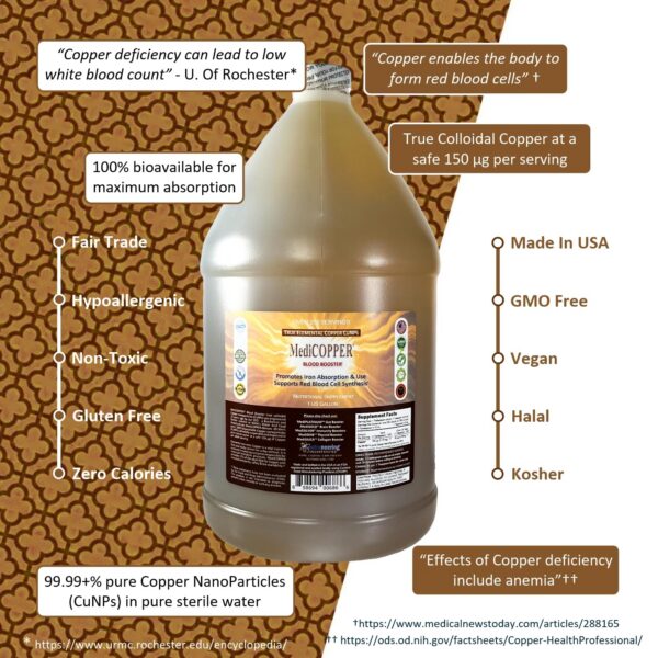 Cobre coloidal MediCOPPER en frasco opaco