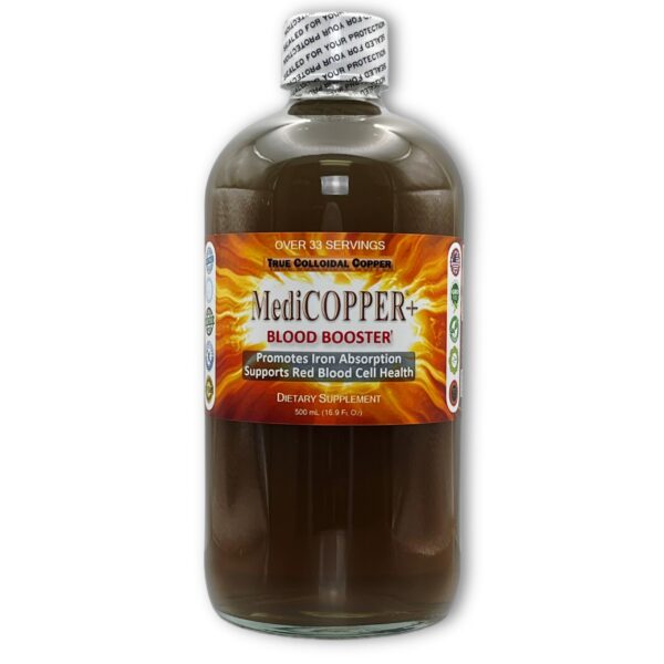 Etiqueta del suplemento MediCOPPER Plus
