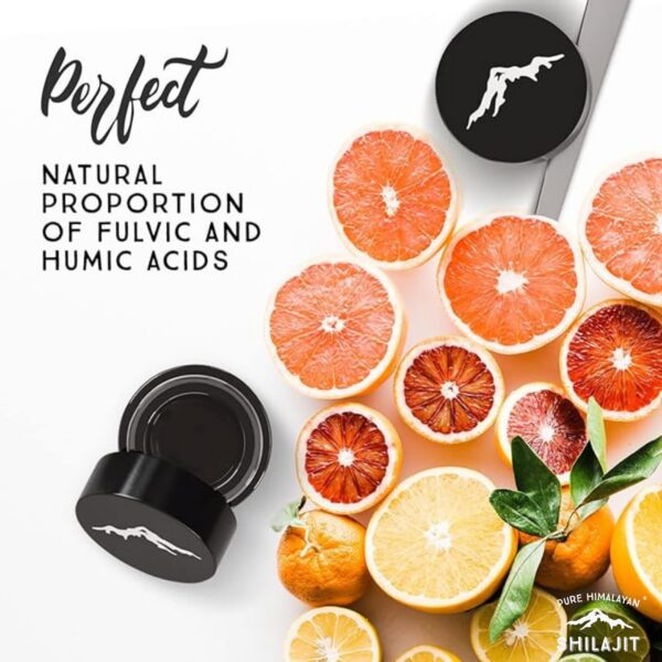 Medidor y instrucciones en Shilajit Himalaya para salud