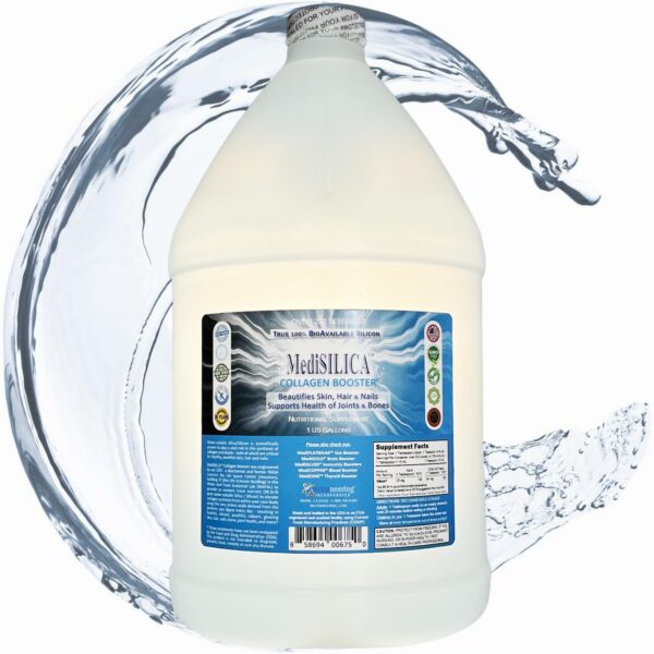 Frente del frasco MediSILICA Potenciador de colágeno