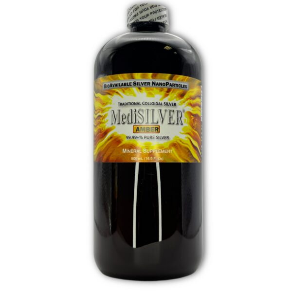 Etiqueta del producto MediSILVER Amber